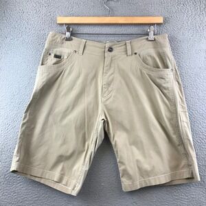 Kuhl Mens Khaki  Hiking Shorts Size 36 Outdoor Travel